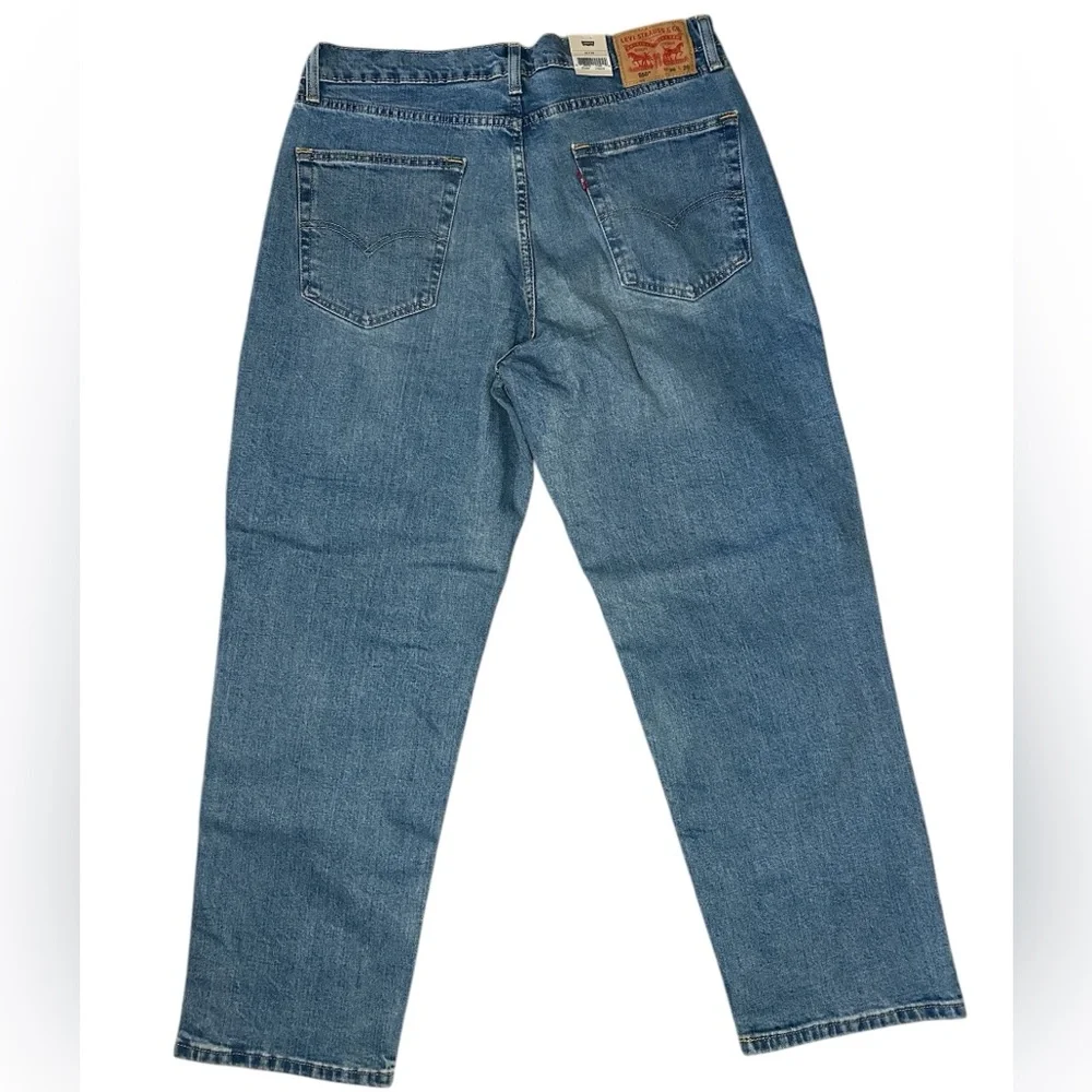 Levi Strauss 550 Jeans Men's 36x29 Relaxed Stretch‎ Denim Blue Pants New
